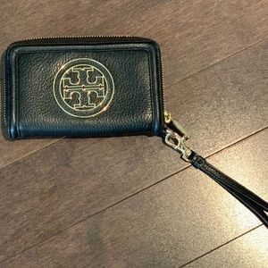 Tory Burch Black Wristlet